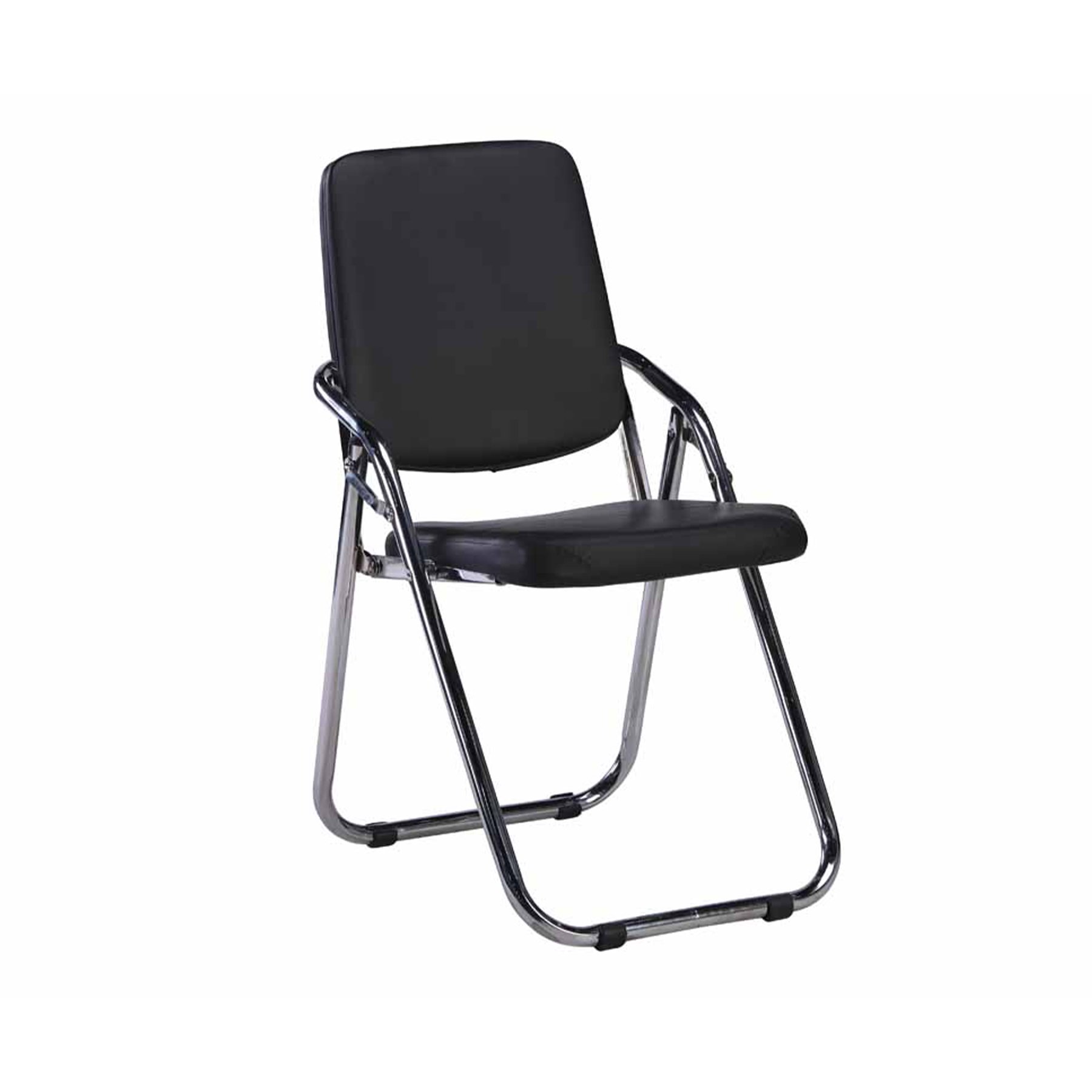 RFG Visitor chair Fold, foldable, eco-leather, black