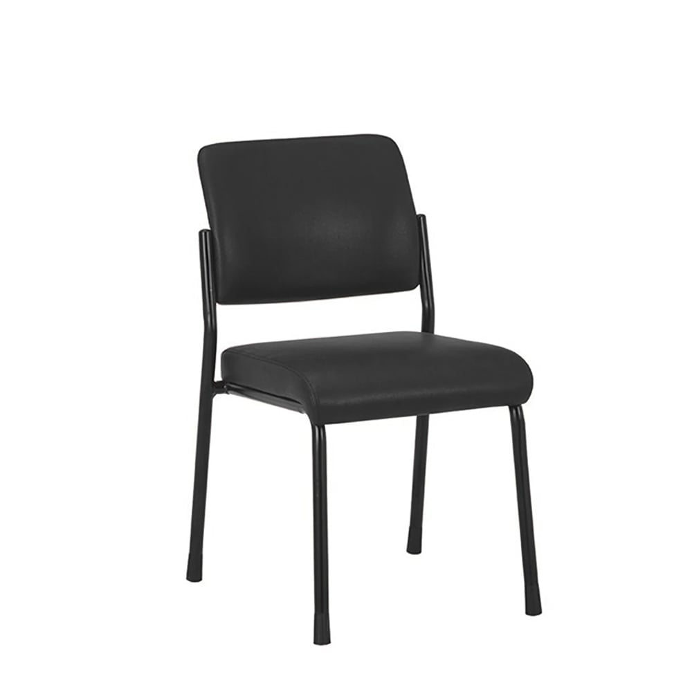 RFG Visitor Chair Solid M, eco-leather, black, set of 4