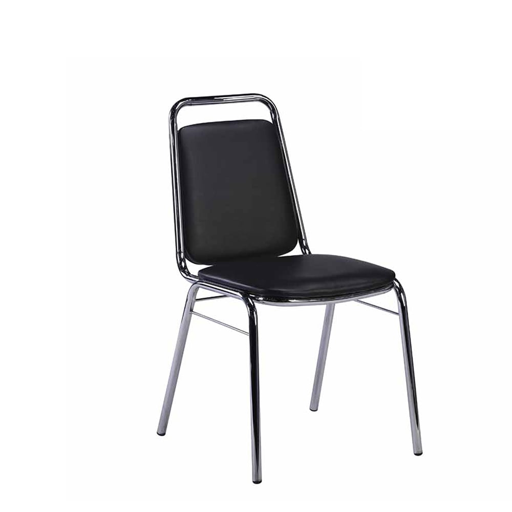 RFG Visitor chair Party M, eco-leather, black, set of 4