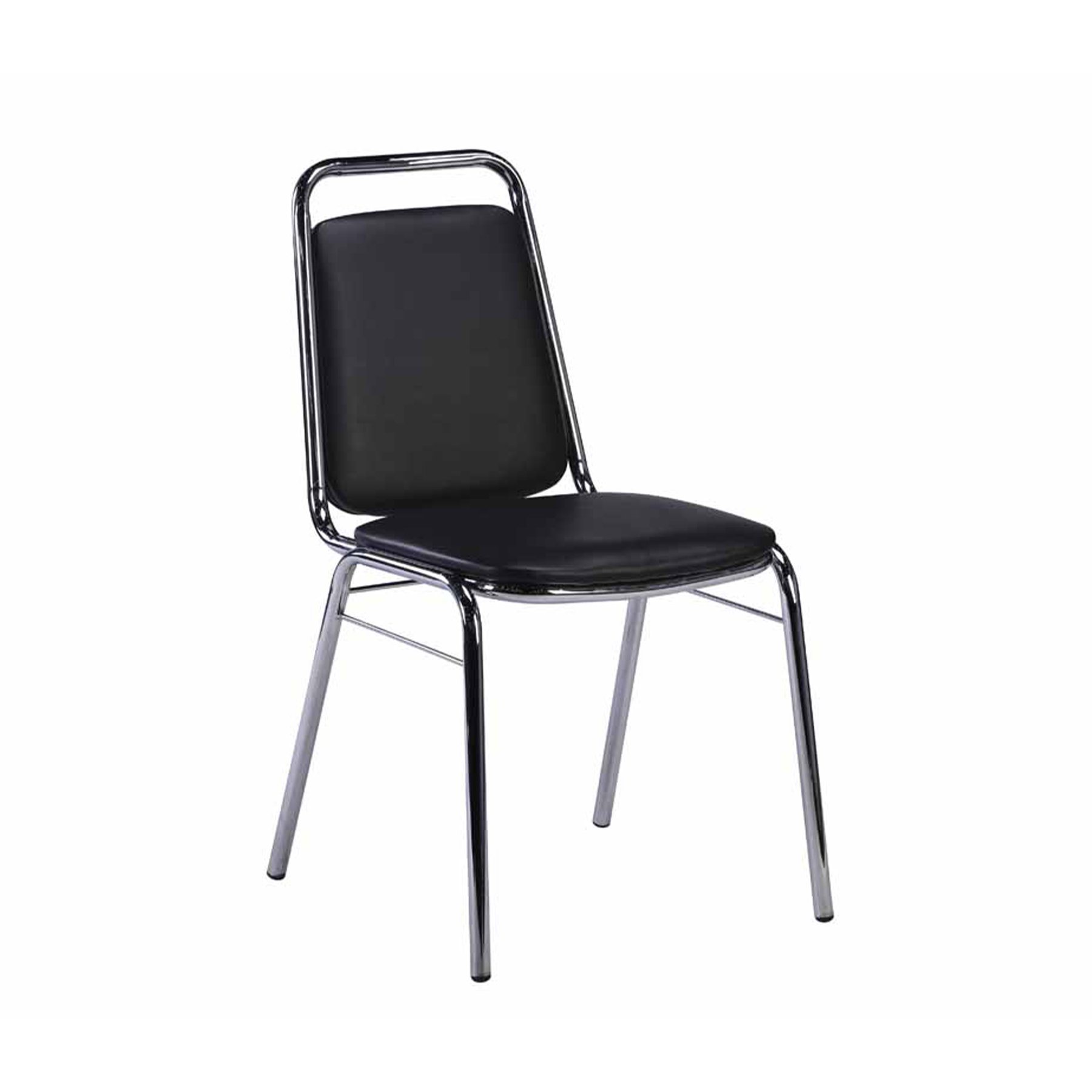 RFG Visitor chair Party M, eco-leather, black