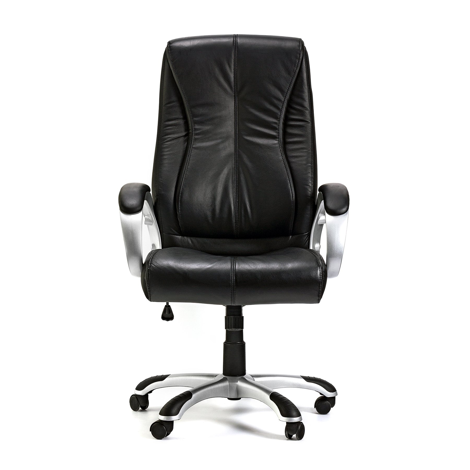 Executive Chair Hugo, genuine leather, black