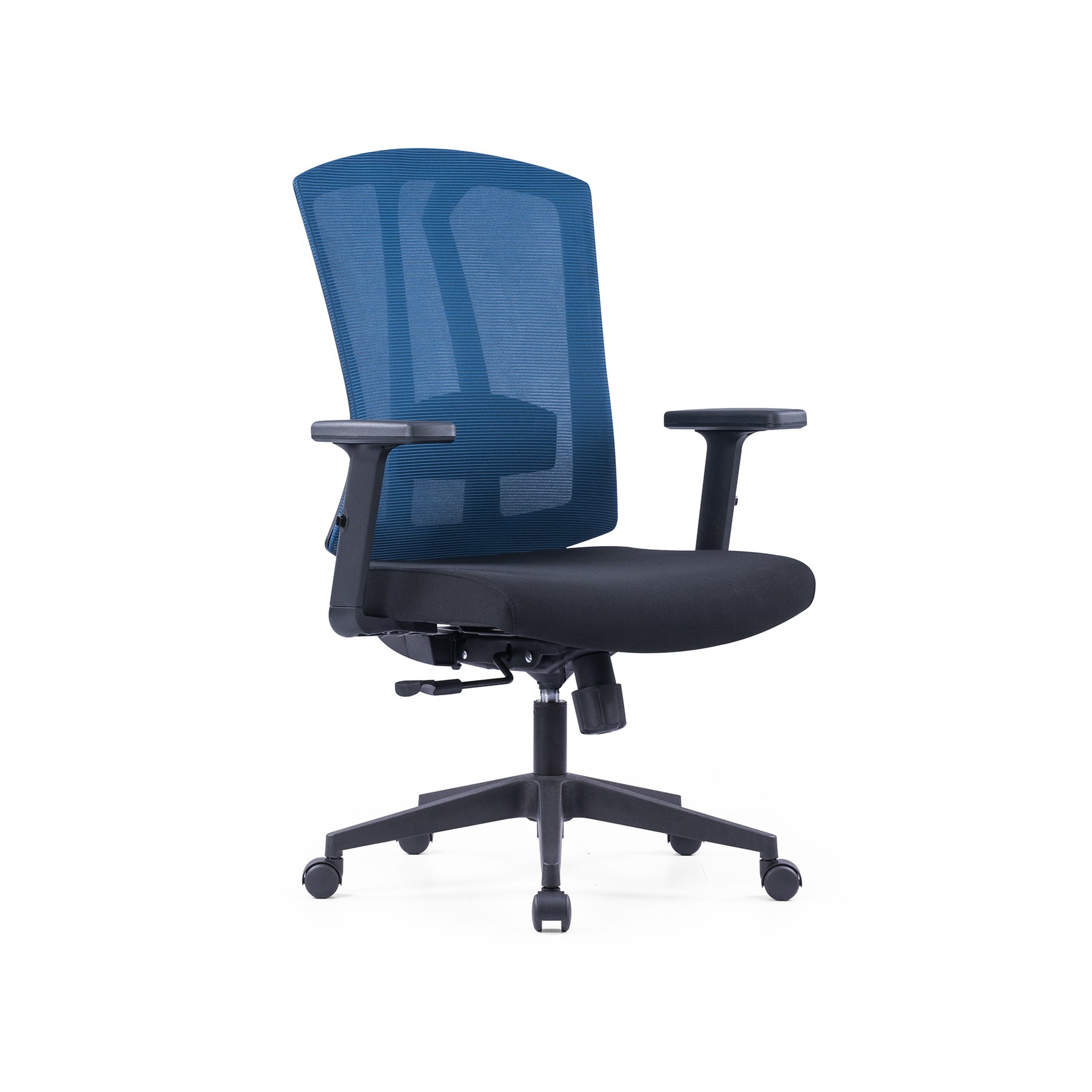 RFG Work chair Brixxen W, black seat, dark blue backrest