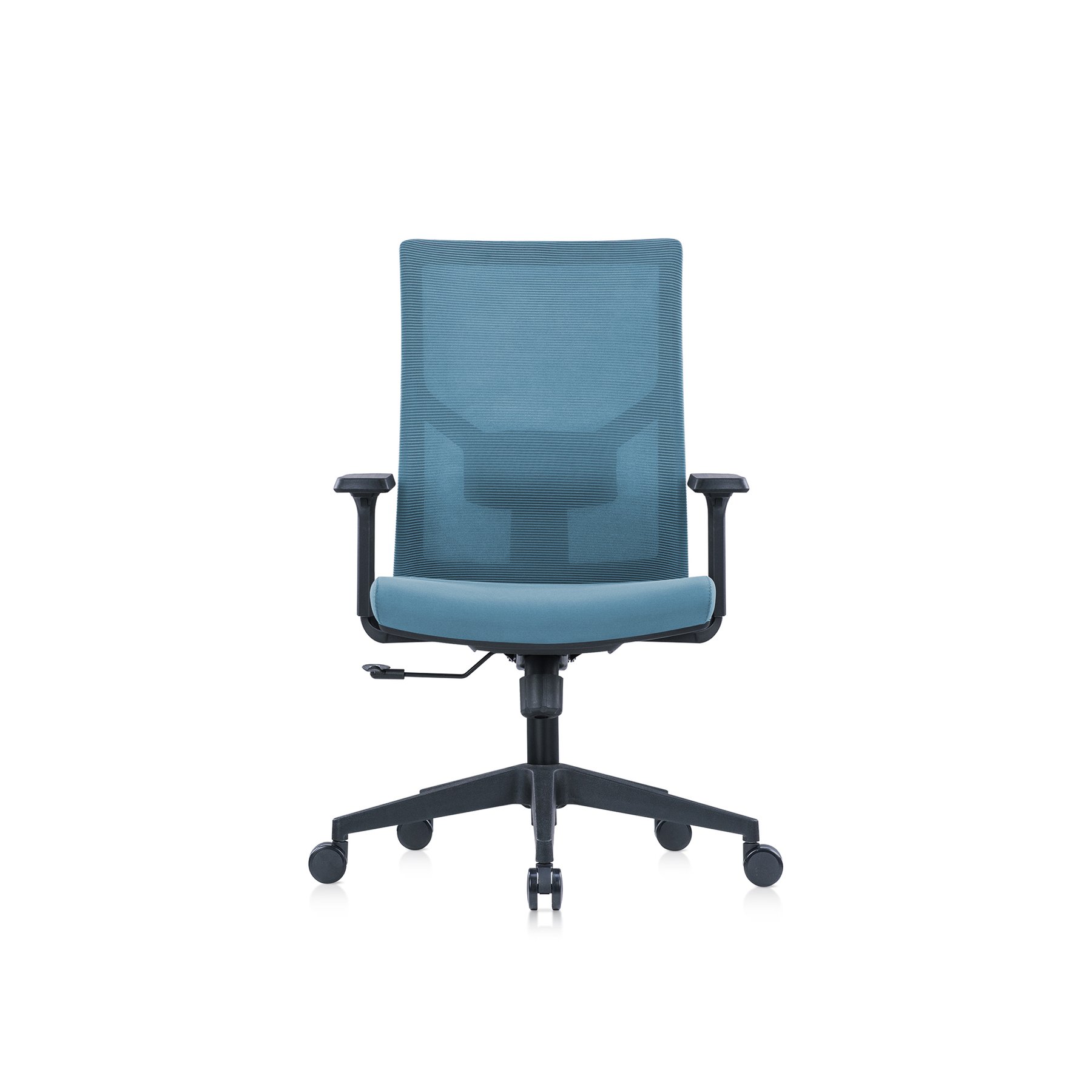 RFG Ergonomic chair Snow Black W, light blue seat, light blue backrest