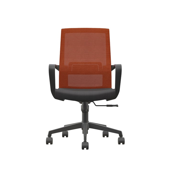 RFG CHAIR WORKING SMART W BLACK SEAT/DARK RED BACKREST