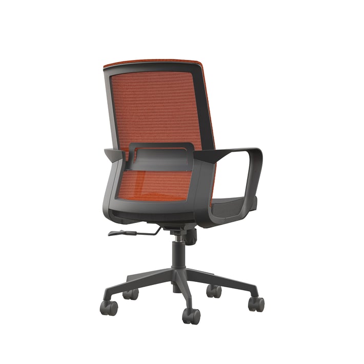 RFG CHAIR WORKING SMART W BLACK SEAT/DARK RED BACKREST