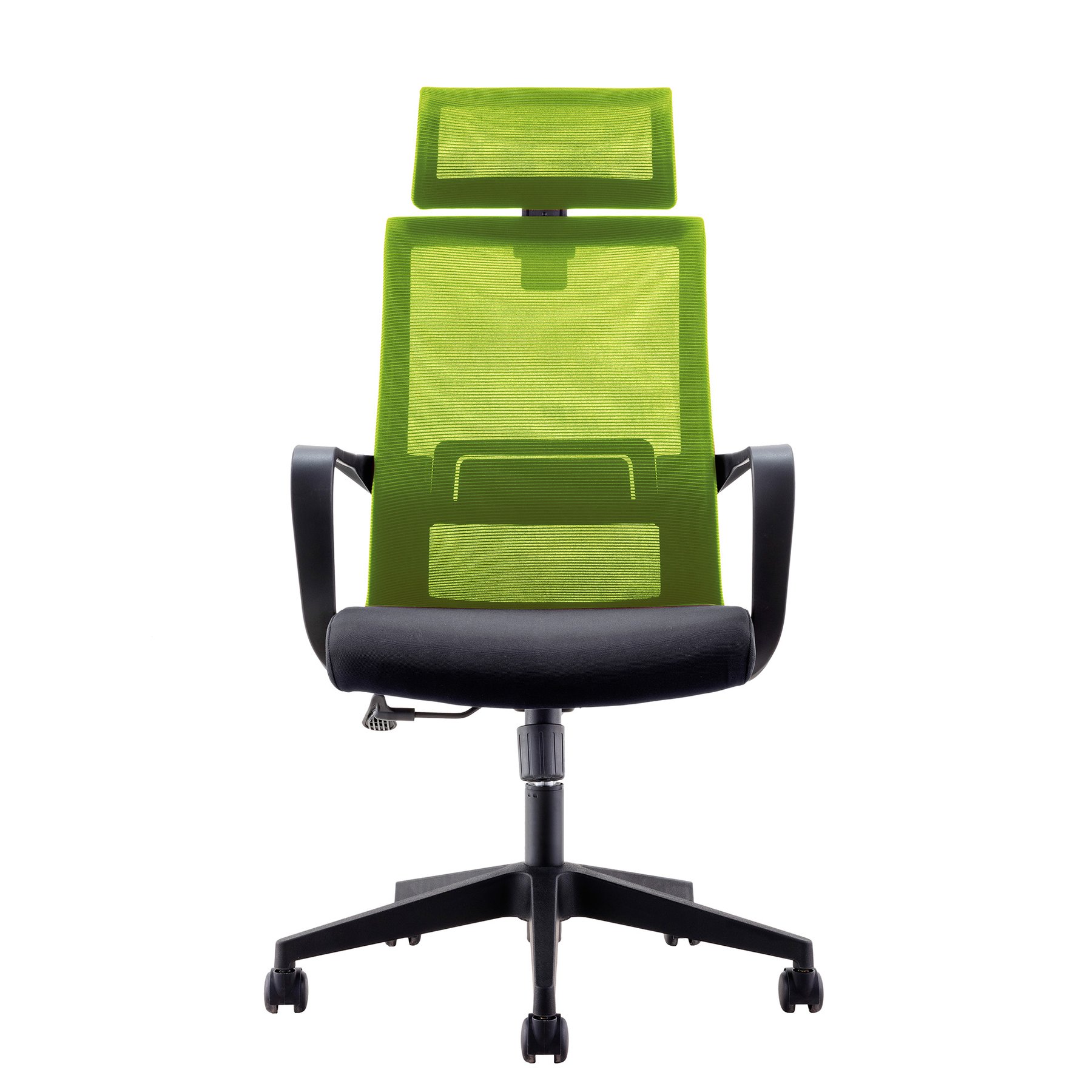 RFG Executive Chair Smart HB, fabric and mesh, black seat, green backrest