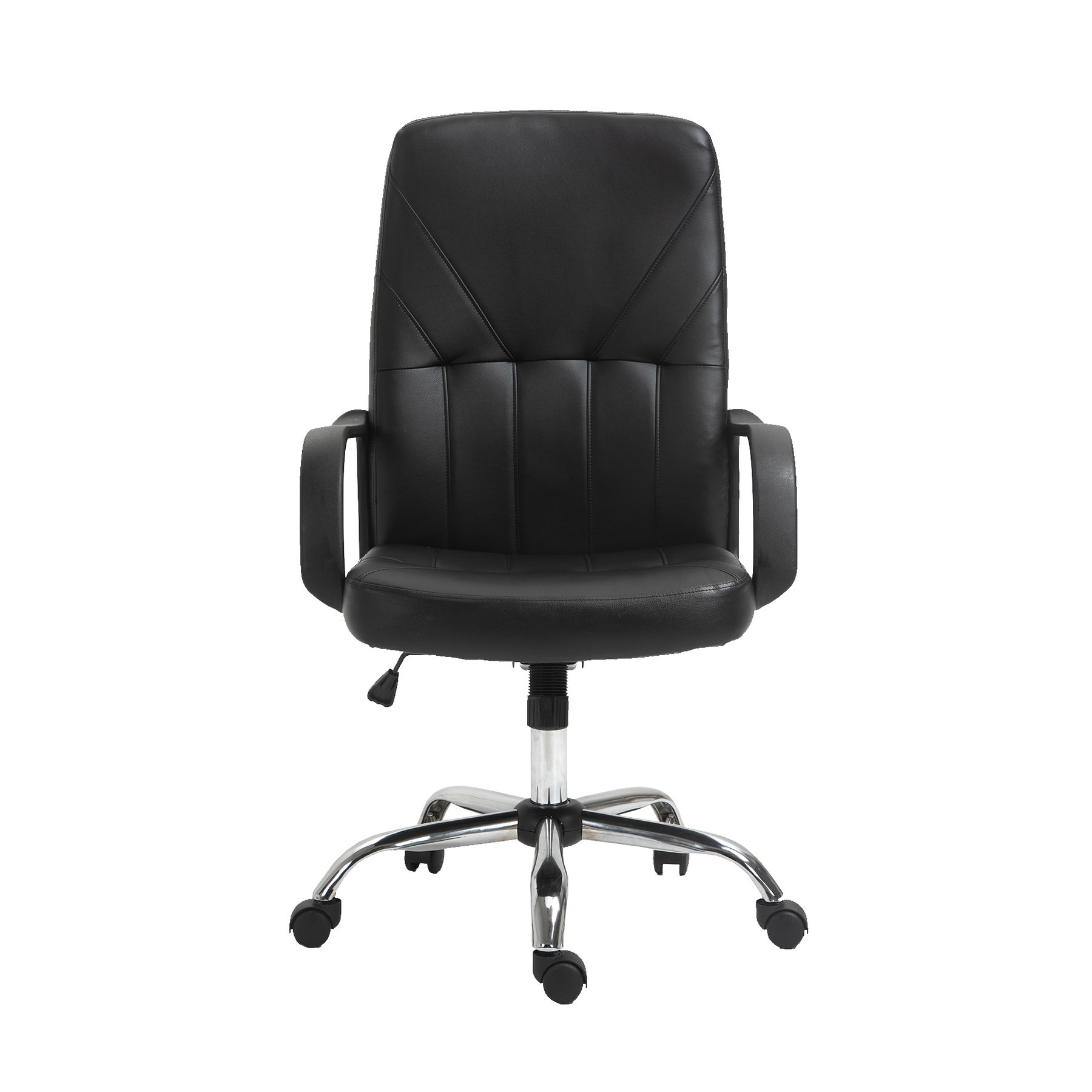 Executive chair Mega Chrome, eco-leather, black
