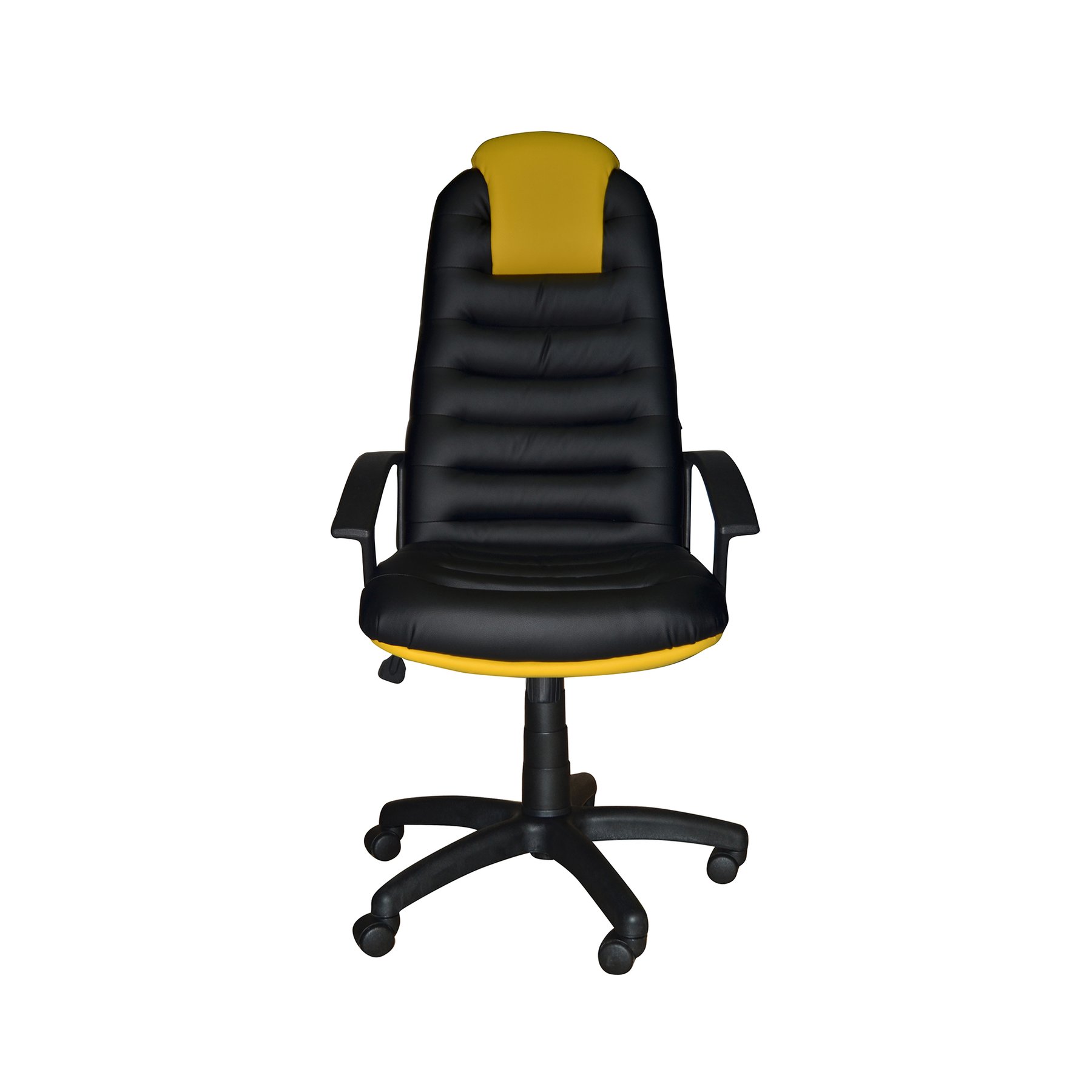 Gaming Chair Tunis, eco leather, black-yellow