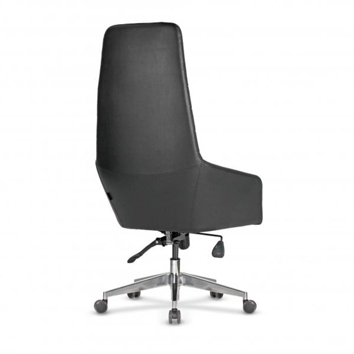 Директорски стол RFG Kara 20 HB, екокожа, Synchronous механизъм, до 120 kg, черен