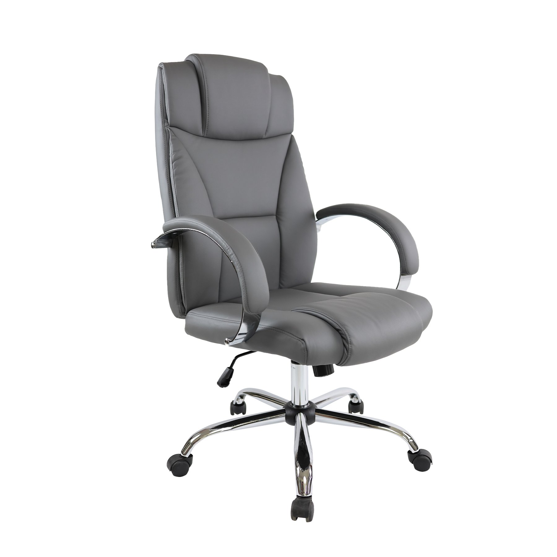 Executive chair Aida, eco leather, grey