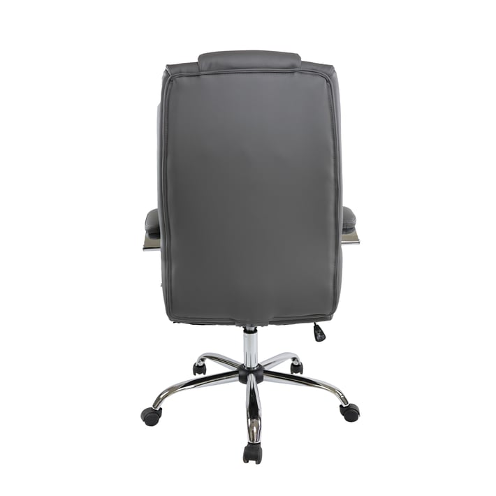 Директорски стол Aida, екокожа, Tilt механизъм, до 130 kg, сив