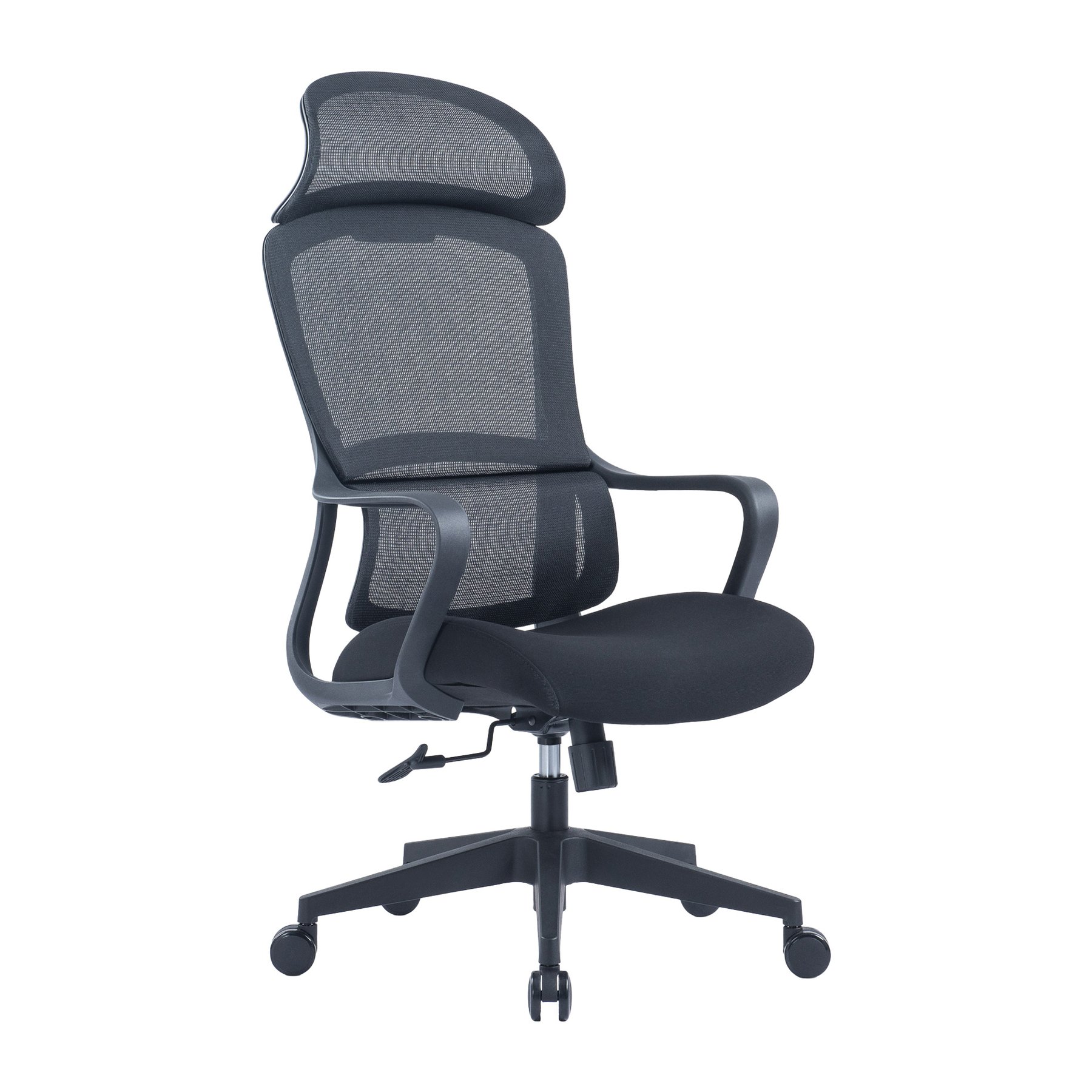 RFG Executive Chair Best HB, fabric and mesh, black seat, black backrest