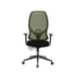 Ергономичен стол RFG STAR HB, дамаска и меш, Synchronous механизъм, до 150 kg, черна седалка, зелена облегалка