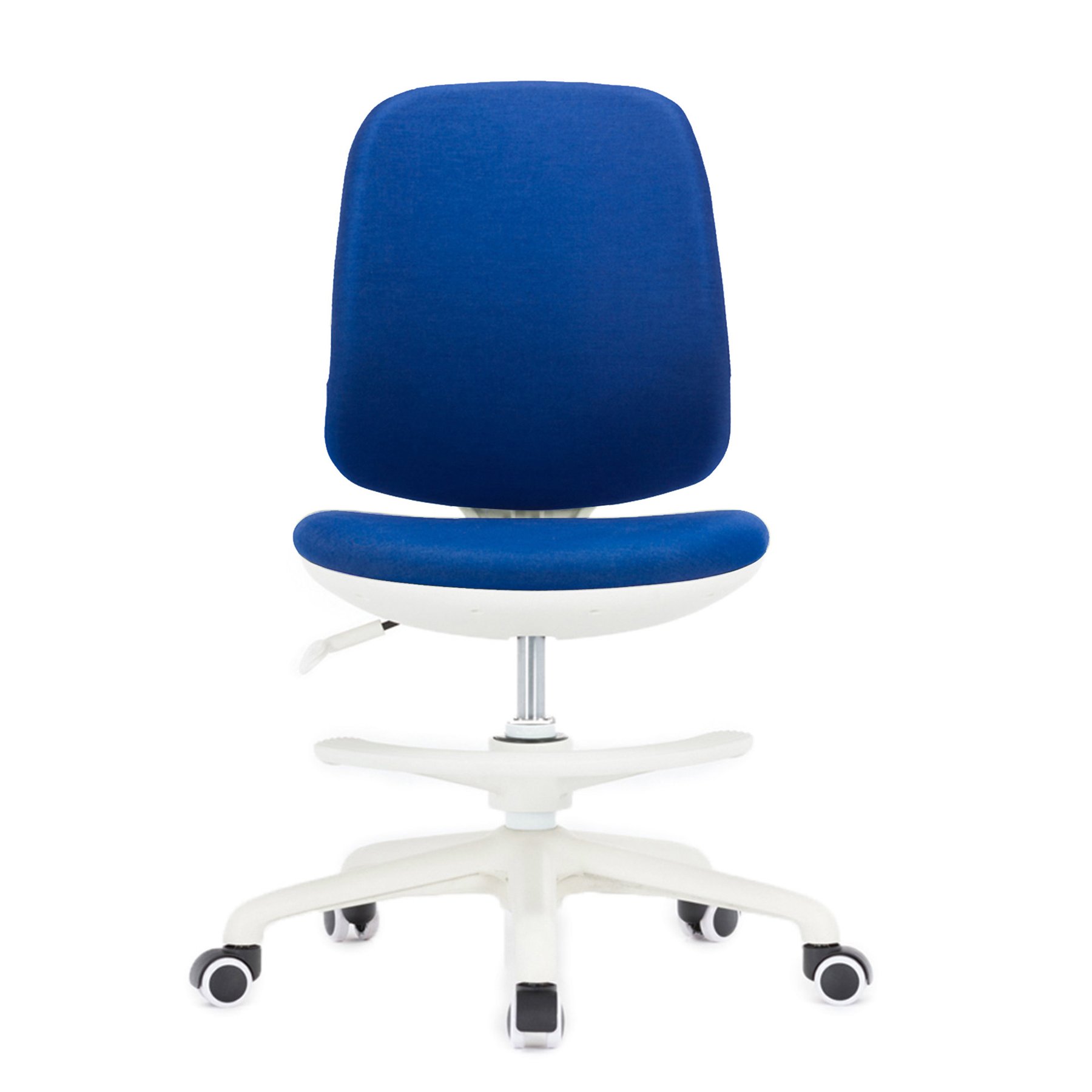 RFG Kids Chair Candy Foot White, fabric, blue seat, blue backrest