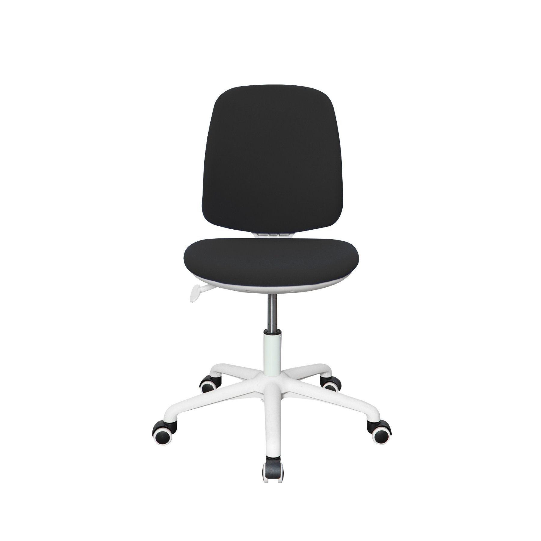 RFG Children’s chair Lucky White, fabric, black seat, black backrest