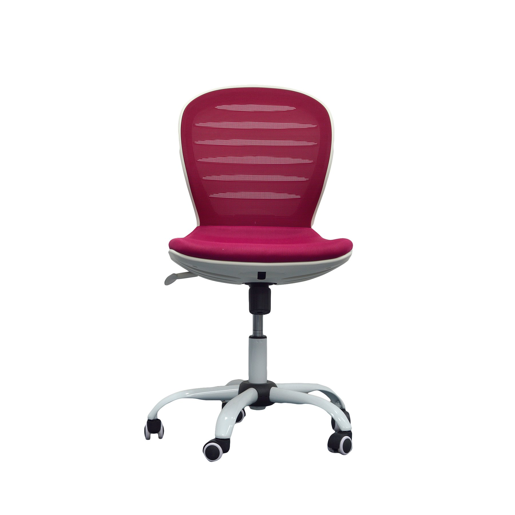 RFG Children’s chair Flexy White, fabric and mesh, cherry seat, cherry backrest
