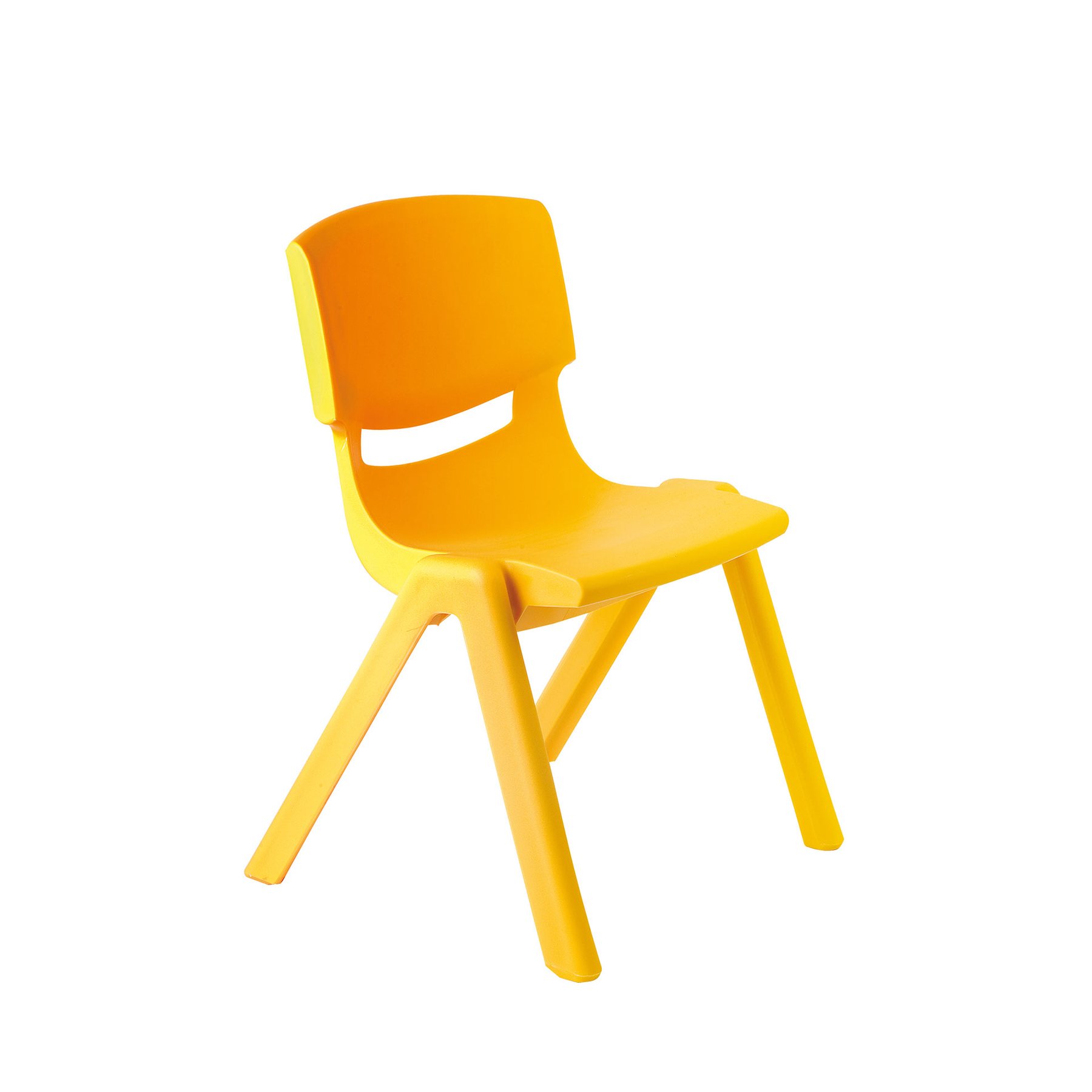 Nowa Szkola Butterfly chair, seat height 35 cm, yellow