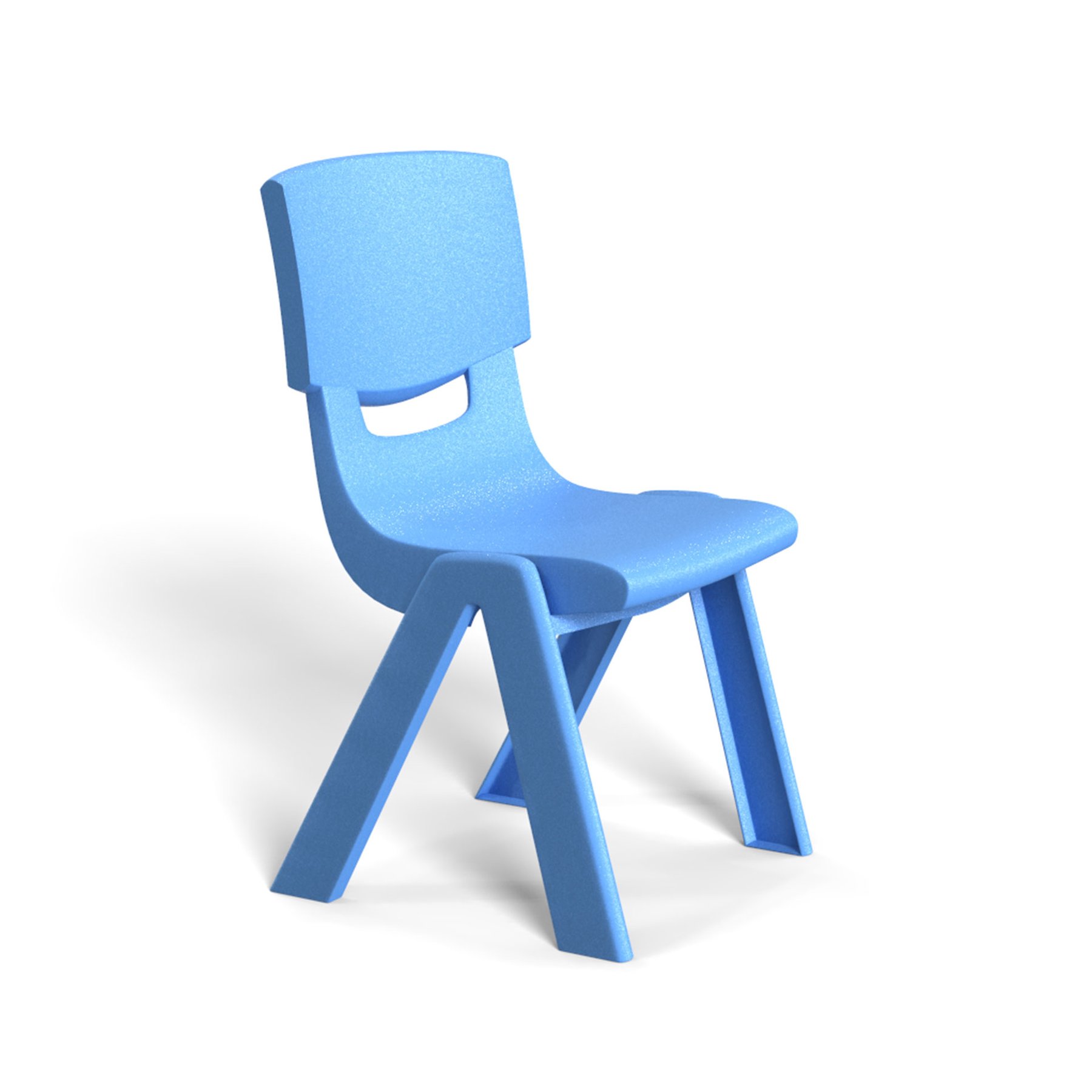 RFG Children’s chair Chico, plastic, with backrest, blue, 41 x 35 x 62 cm