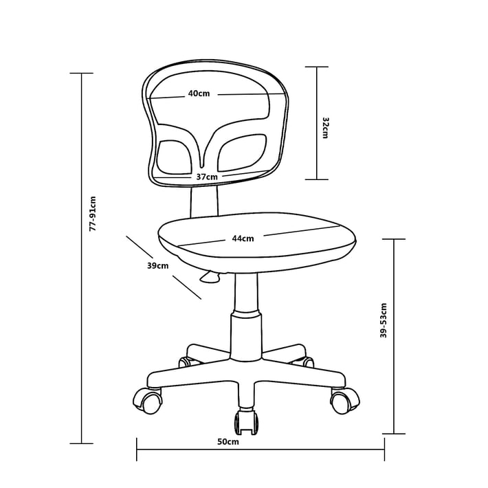 Детски стол RFG Honey White, меш, до 100 kg, син