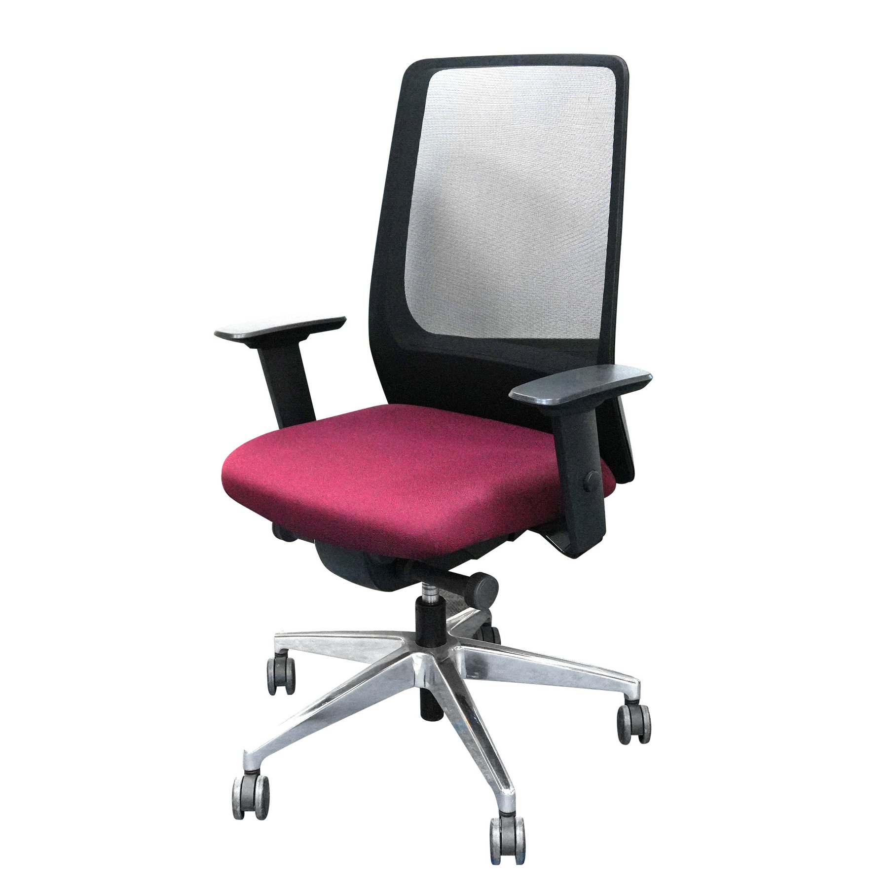 Interstuhl Ergonomic Task Chair Aim 1S04, burgundy, assembled sample