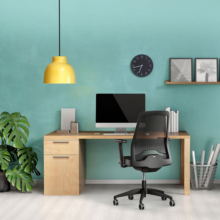 Interstuhl Ergonomic chair Every EV217, light blue