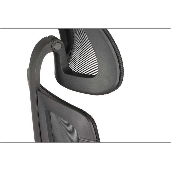 Ергономичен стол RFG Artur HB, дамаска и меш, до 150 kg, черна седалка, черна облегалка