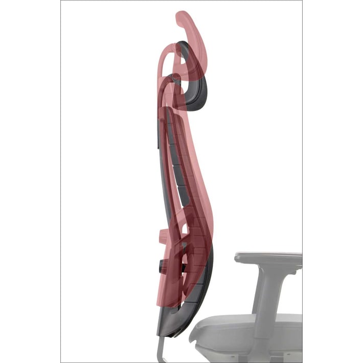 Ергономичен стол RFG Artur HB, дамаска и меш, до 150 kg, черна седалка, черна облегалка