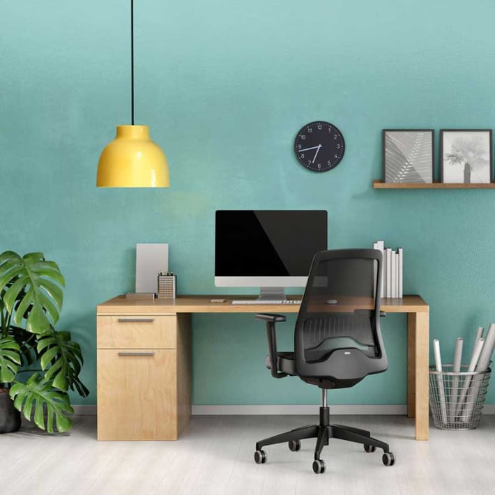 Interstuhl Ергономичен стол Every EV252, черен, 2 броя в комплект