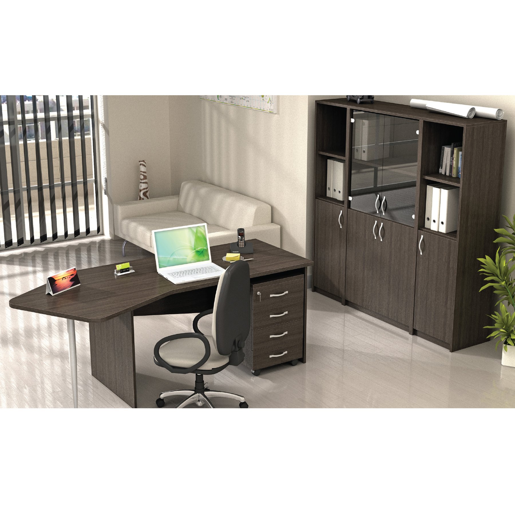 Desk B51R, 200 x 90 x 74 cm