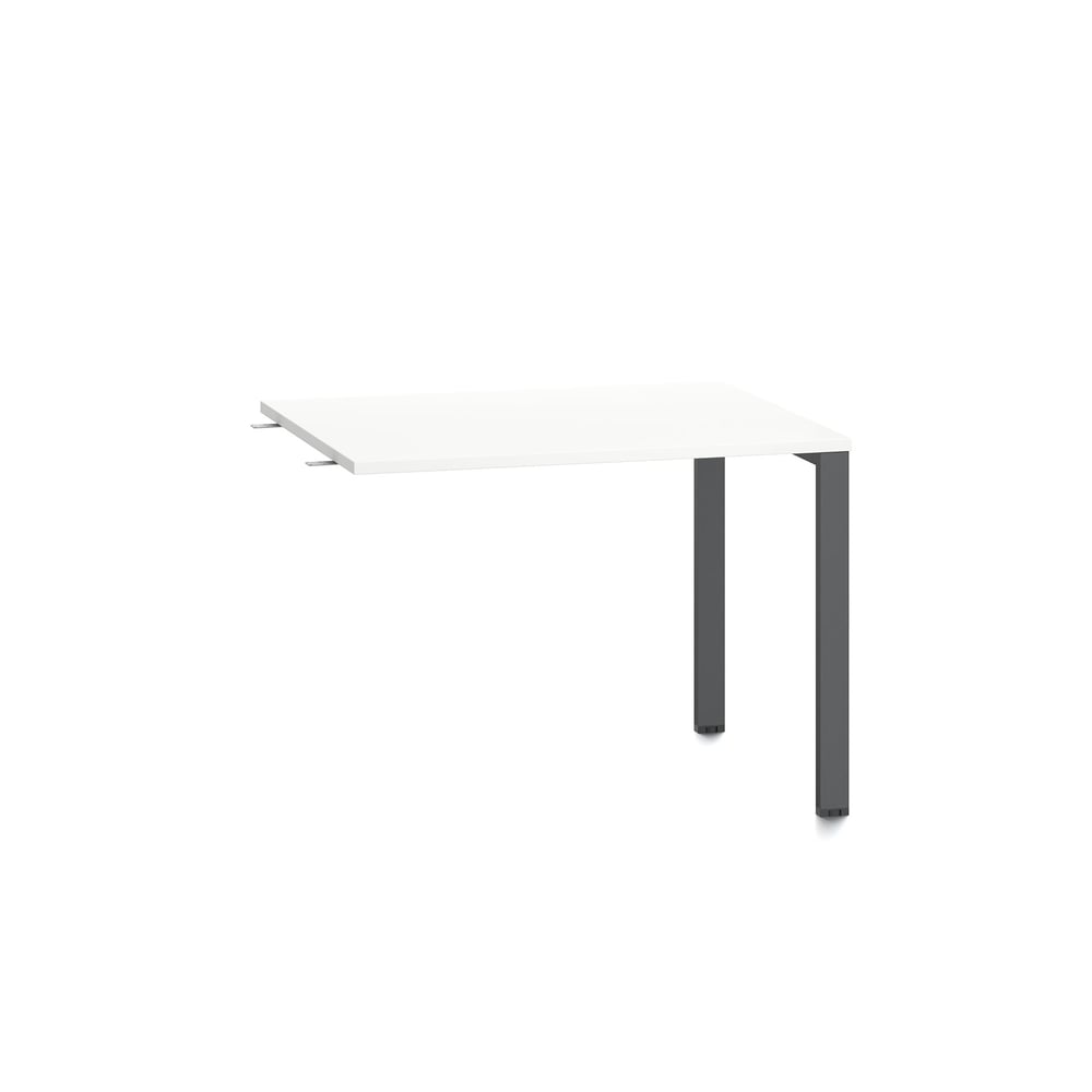 Помощен плот RFG Monaco, 1000 x 800 x 750 mm, ПДЧ 25 mm, бял плот, черен метал