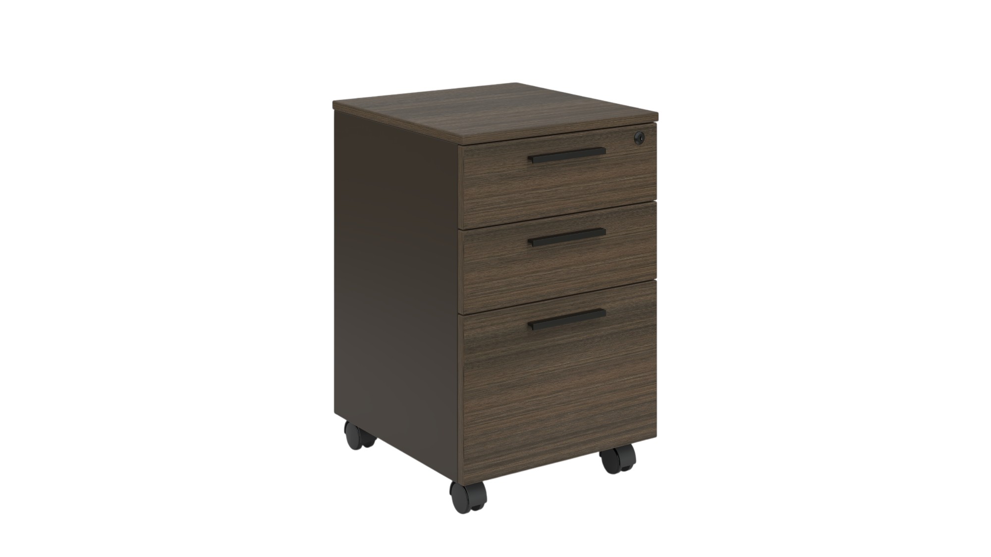 Desk container RFG Chicago for desk, 400 x 420 x 620 mm, chipboard, Reign oak & dark grey