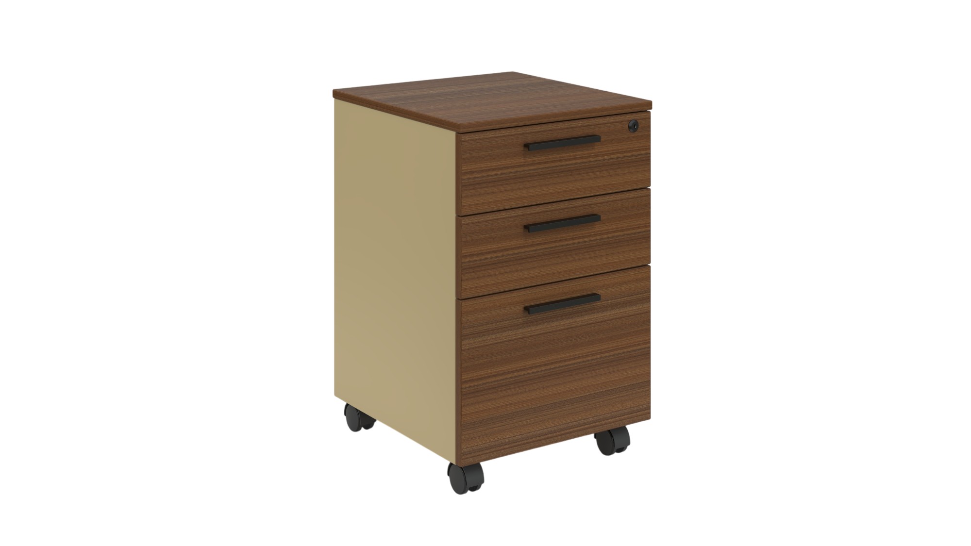 Desk container RFG Elmaz for desk, 400 x 420 x 620 mm, chipboard, Australian oak & grey