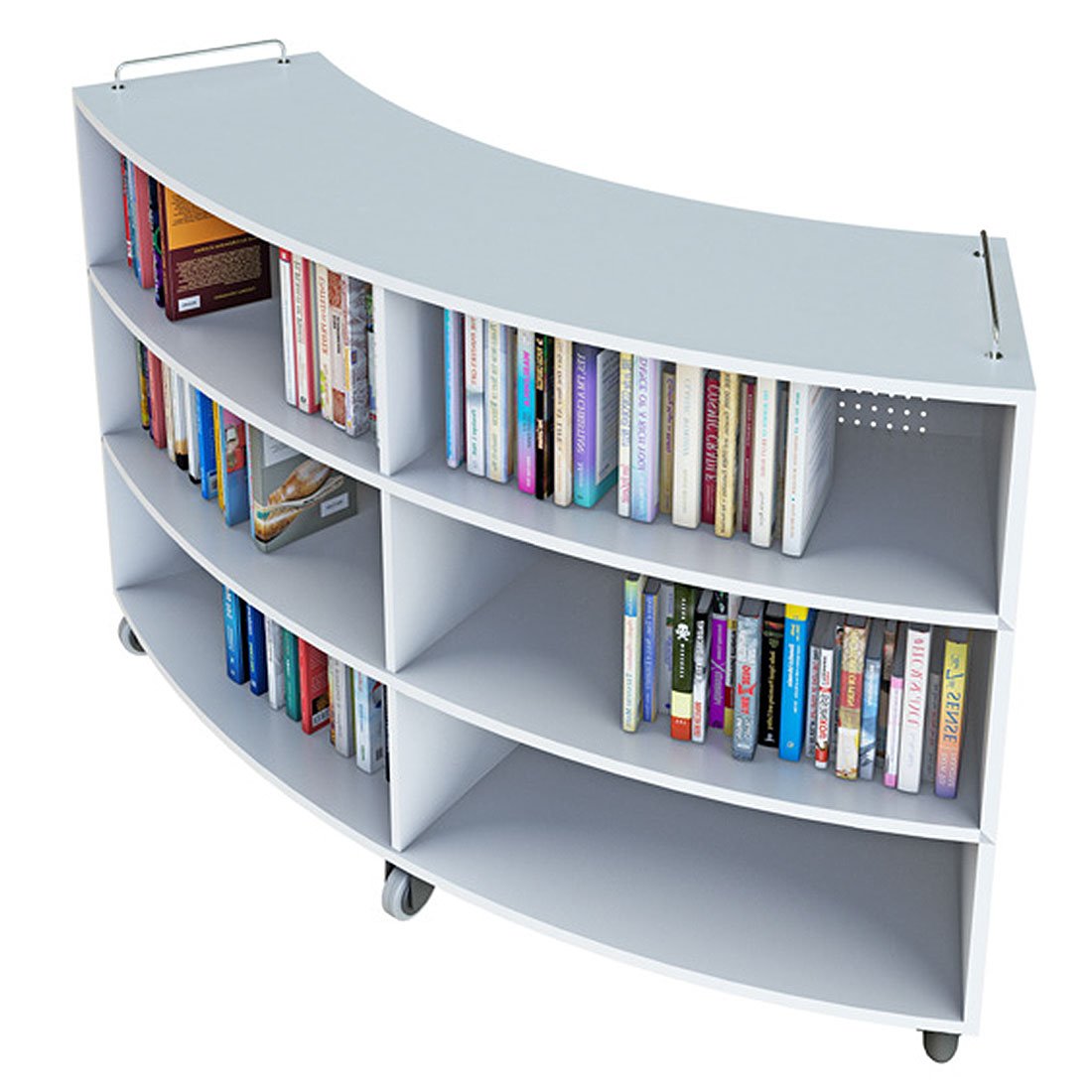 RFG Library shelf Active Book, on wheels, oval