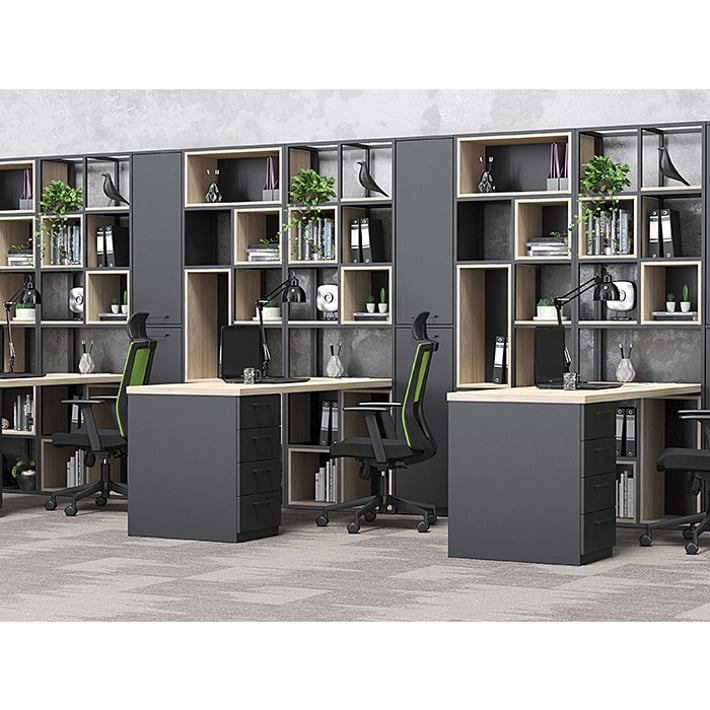 RFG Cabinet Boxi, Double, with Two Doors, Top, 72 x 37 x 72.1 cm