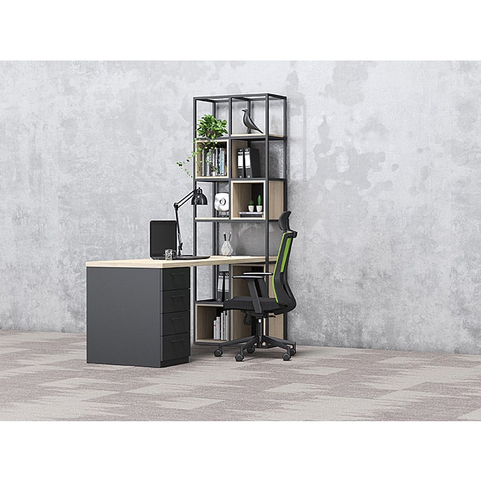 RFG Rack Boxi M, metal, 72 x 37 x 212 cm, black
