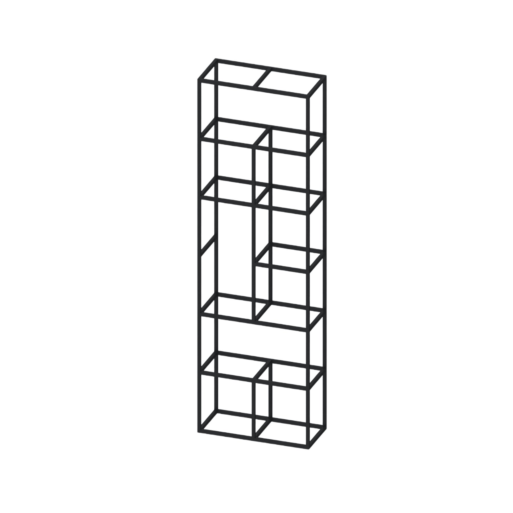 RFG Shelving Boxi M, metal, 720 x 370 x 2120 mm, black