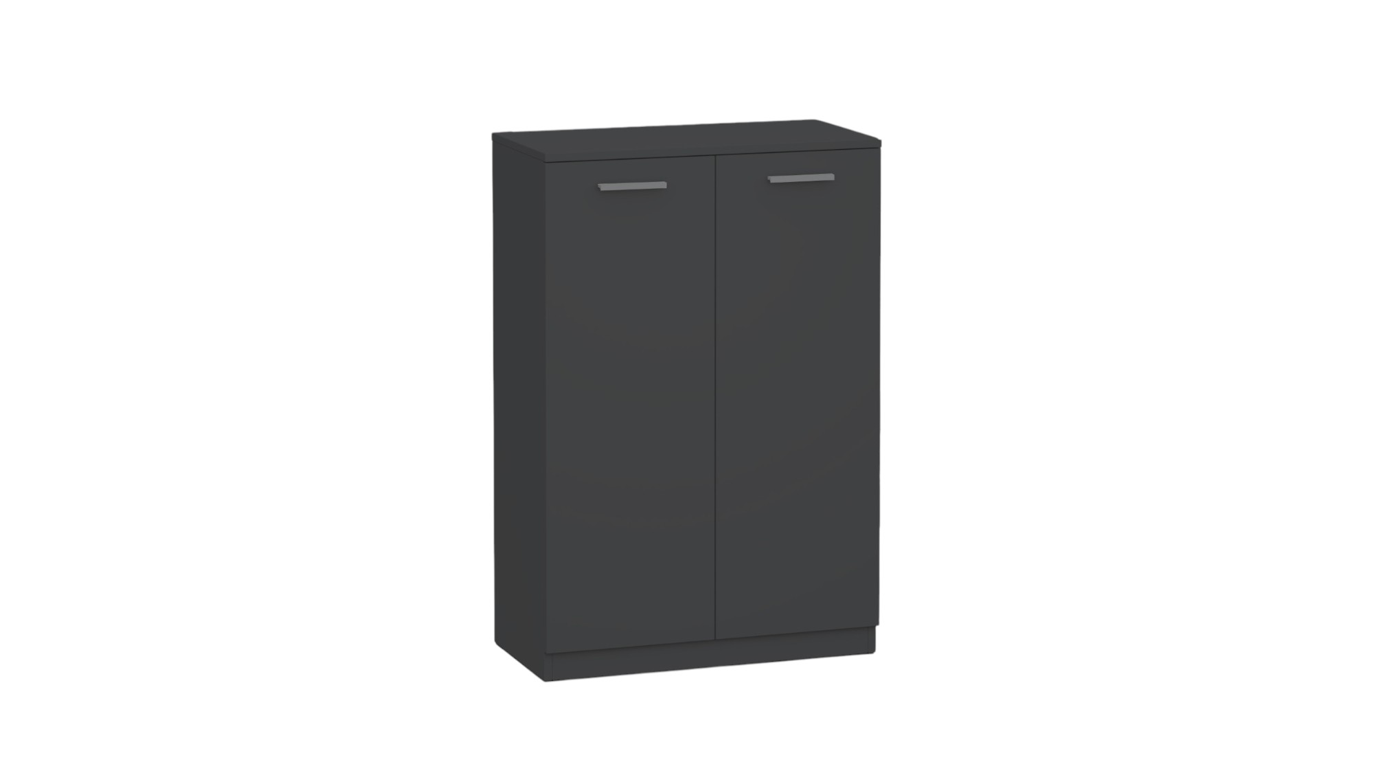 RFG Cabinet Boxi, double, with two doors, lower, 720 x 370 x 1069 mm, black
