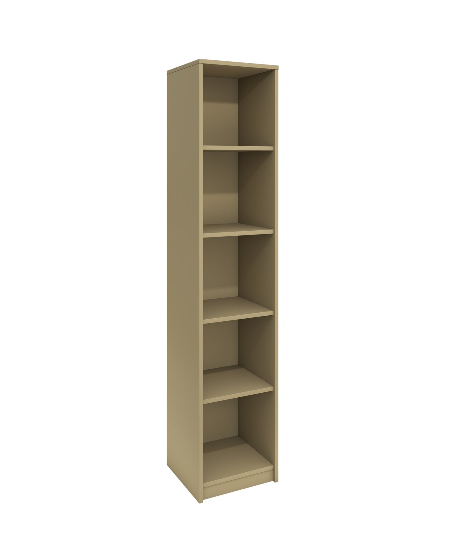 Bookcase RFG RS3 Lisabon, 420 х 400 х 2000 mm, chipboard 18 mm, grey