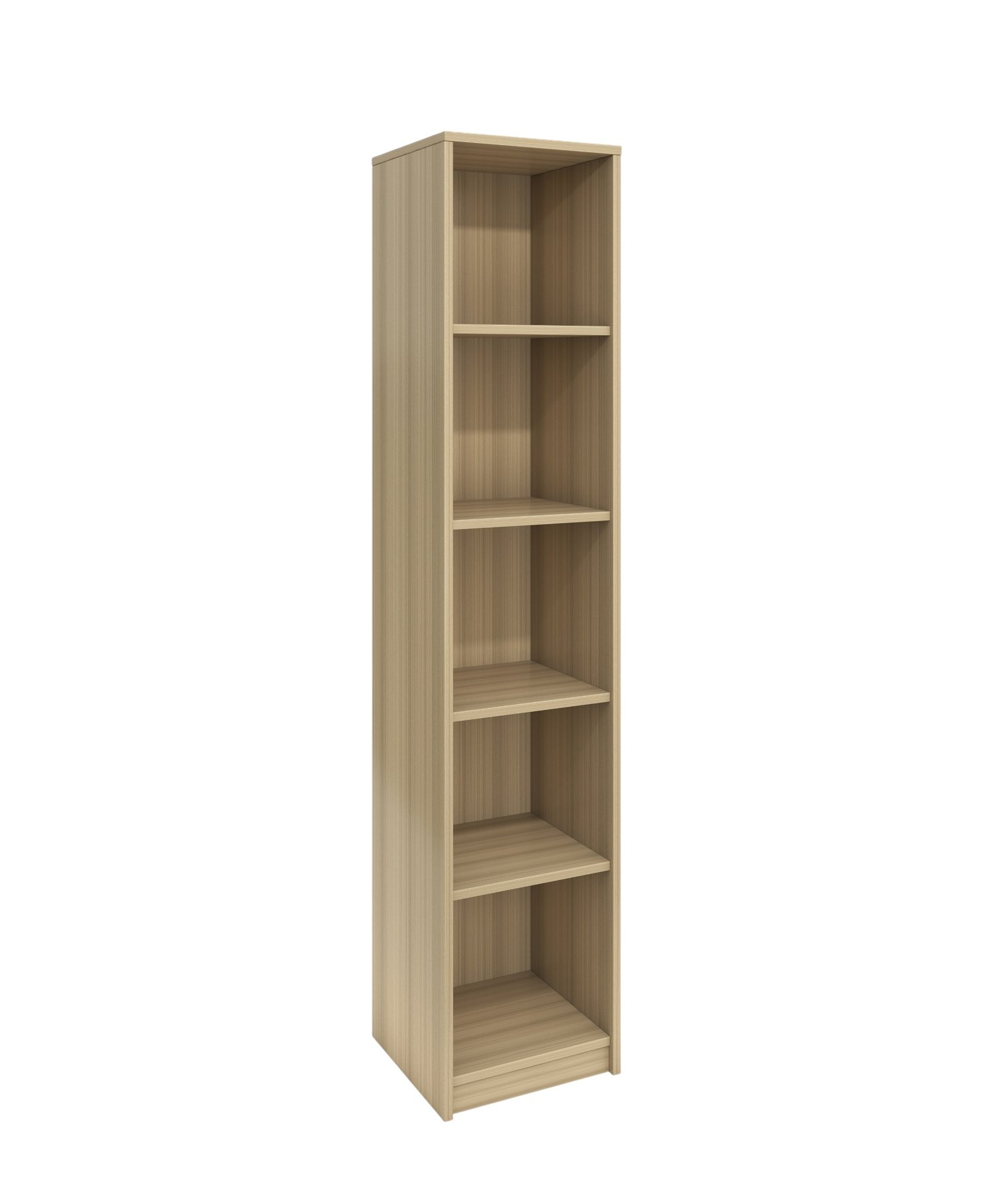 Bookcase RFG RS3 Milano, 420 х 400 х 2000 mm, chipboard 18 mm, light oak