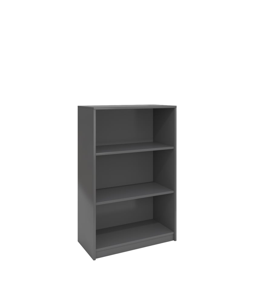 Bookcase RFG RS10 Parma, 800 х 400 х 1200 mm, chipboard 18 mm, dark grey