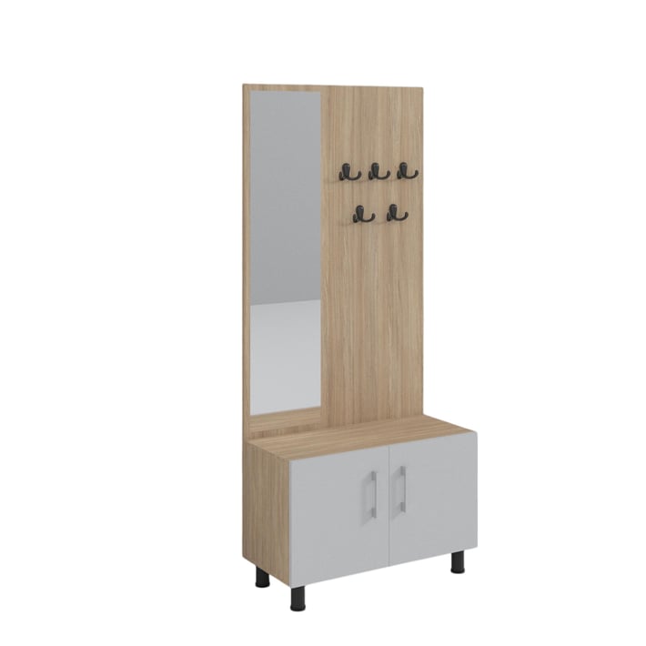 Врата за портманто RFG, 400 х 18 х 420 mm, ЛПДЧ, сива, 2 броя в комплект