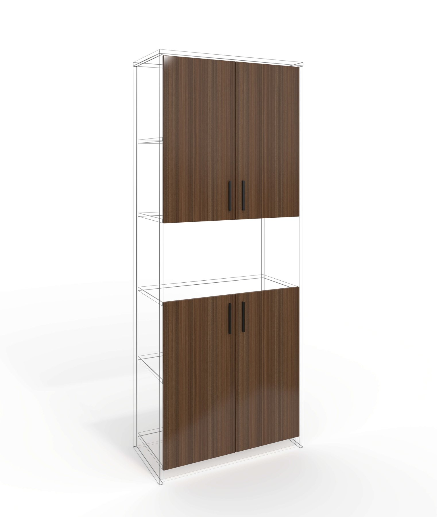 Door RFG RV3 Elmaz, 380 х 18 х 760 mm, chipboard 18 mm, set of 4, Australian oak