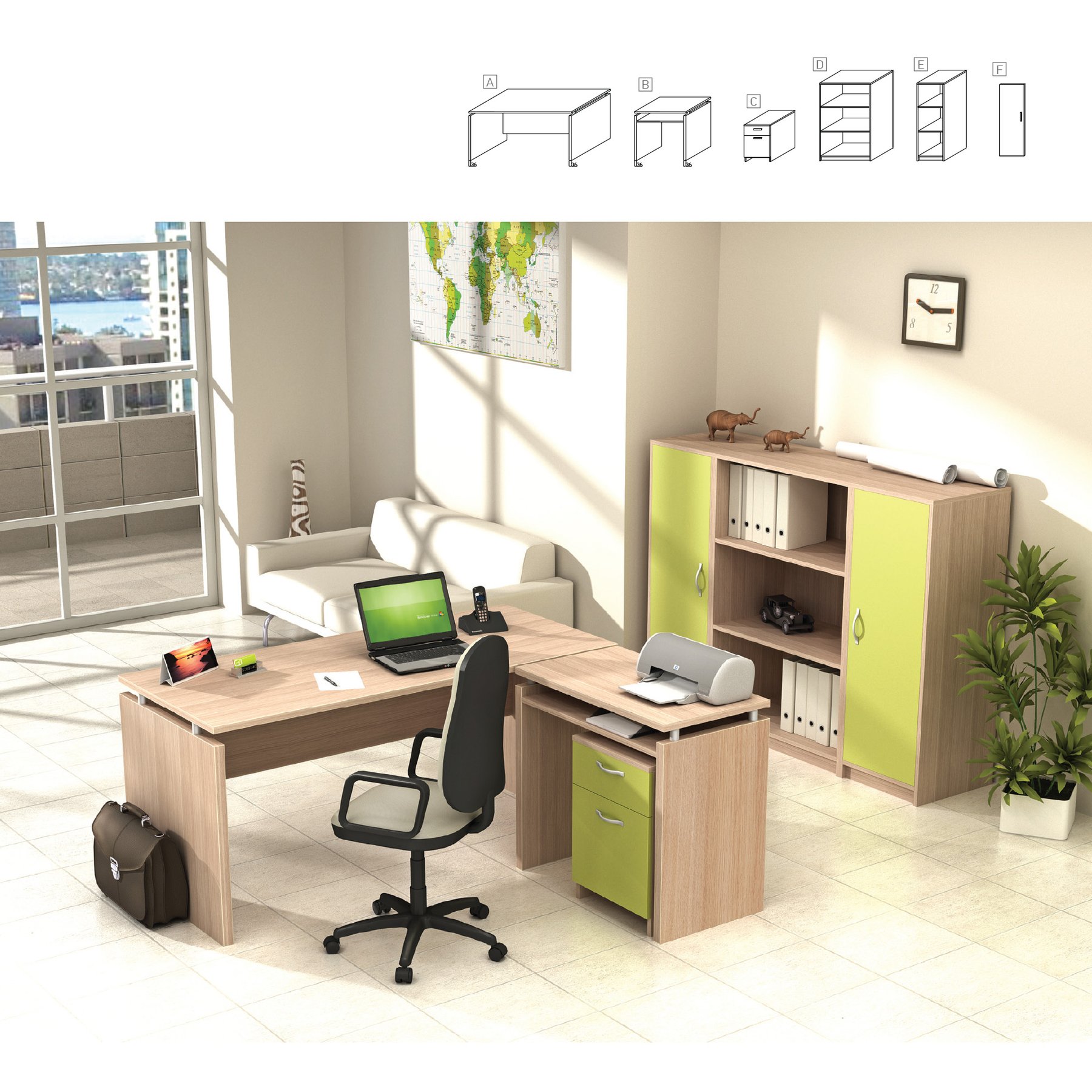 Door for Shelf V7, height 120 cm, 1 pc