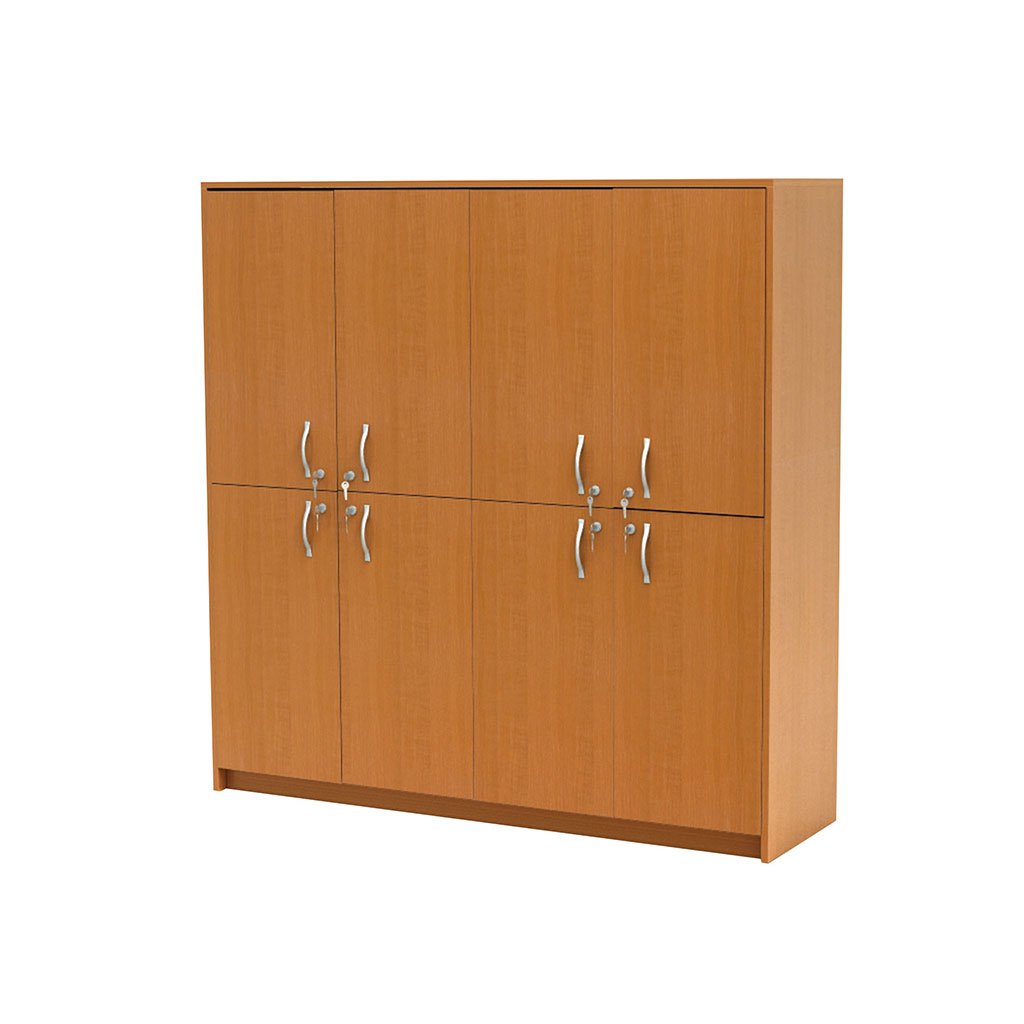 Wardrobe, four-section, chipboard, 160 x 45 x 160 cm
