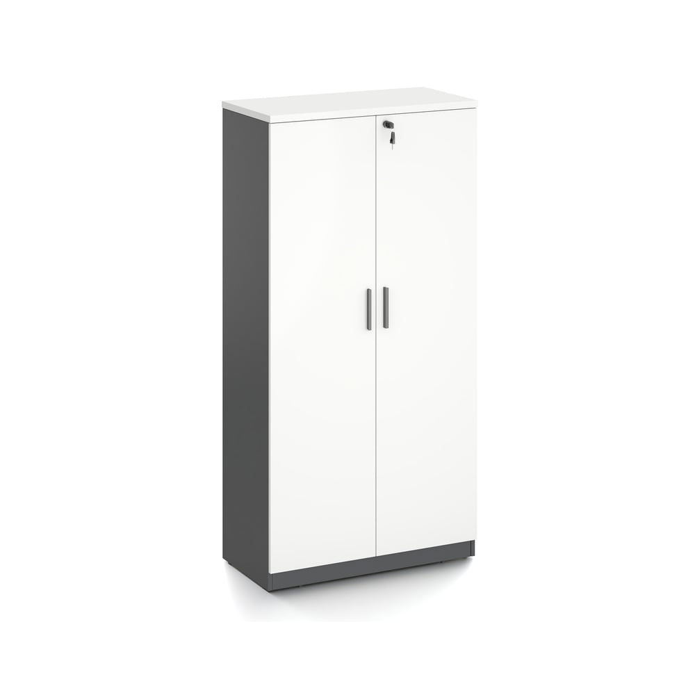 Шкаф RFG Monaco, 800 x 400 x 1600 mm, ПДЧ, бяло и черно