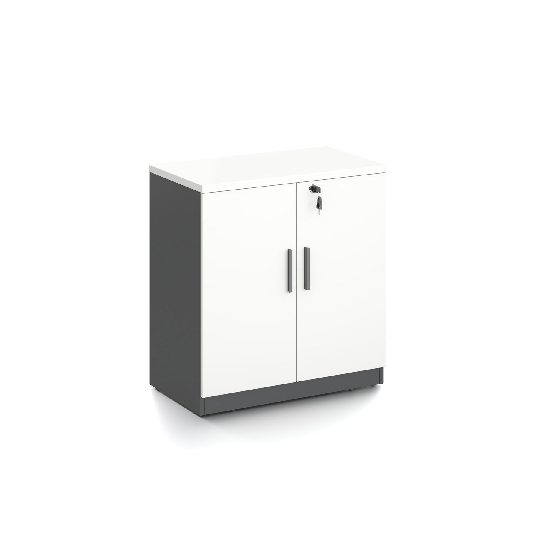 Cabinet RFG Monaco, 700 x 400 x 740 mm chipboard, white and black