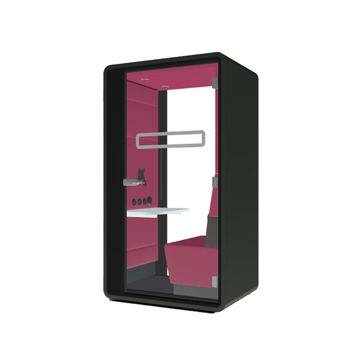 Hush Hybrid Booth, acoustic, 1244 ? 900 ? 2230 mm