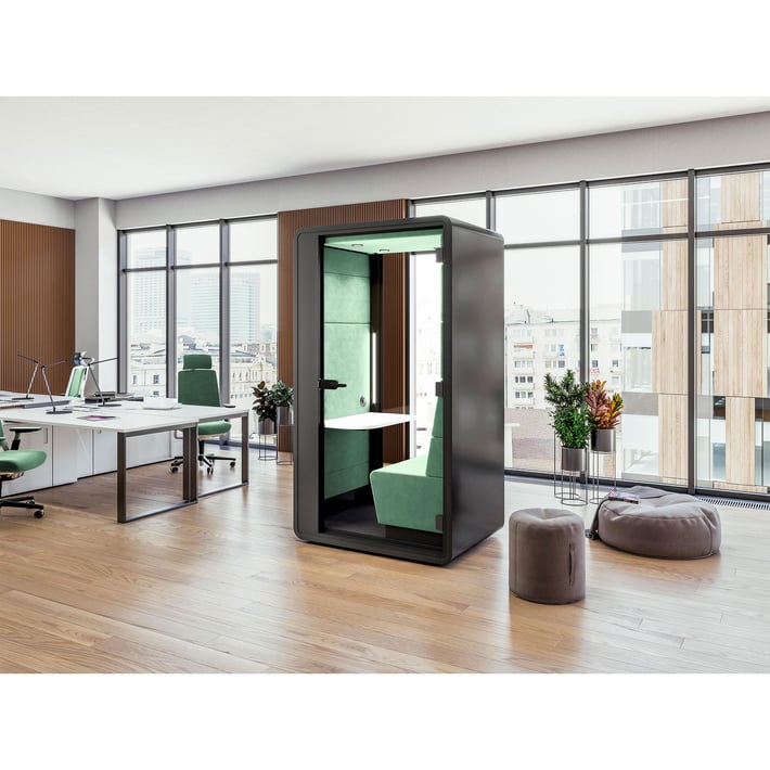 Hush Hybrid Booth, acoustic, 1244 ? 900 ? 2230 mm