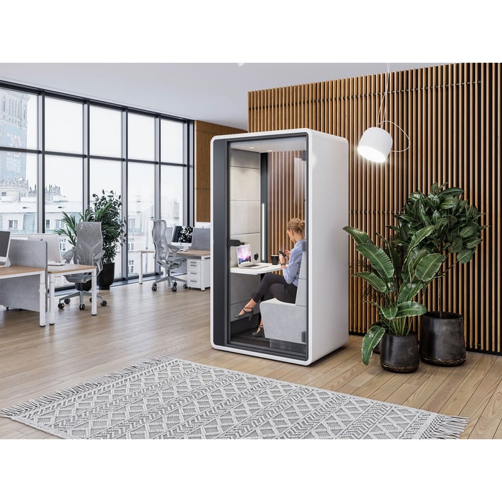 Hush Hybrid Booth, acoustic, 1244 ? 900 ? 2230 mm