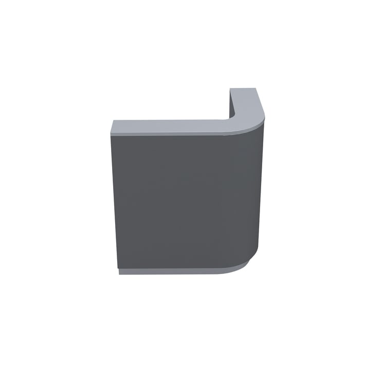 RFG Reception module curved Point, left, 100 x 80 x 112.50 cm